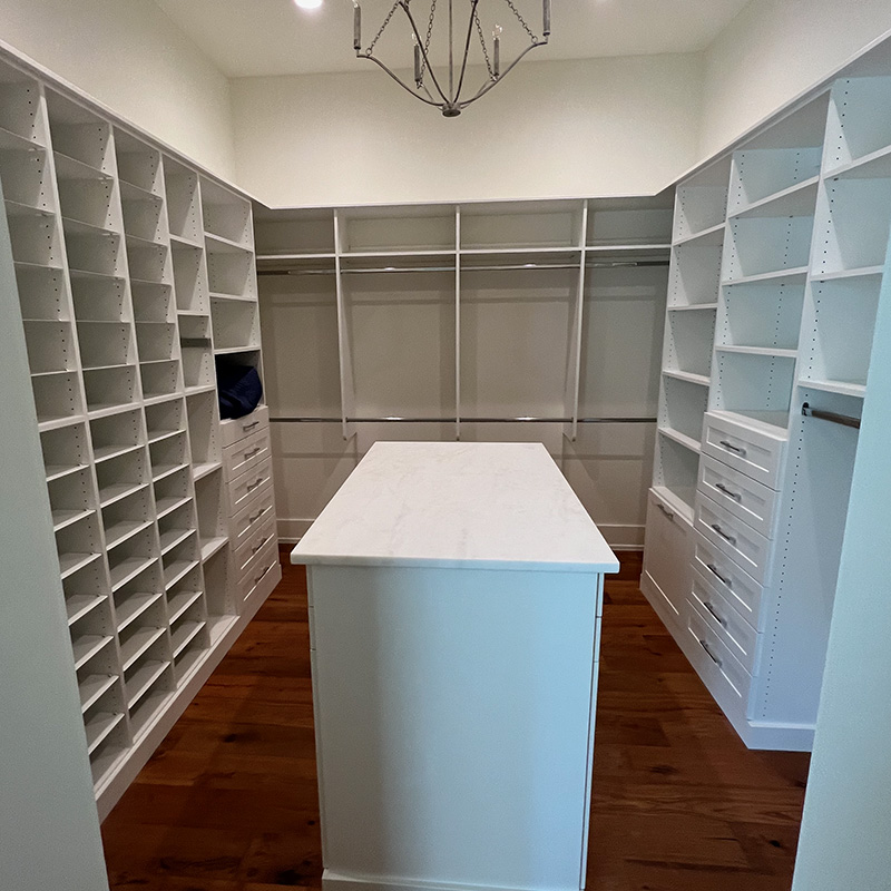 Custom walk-in closet