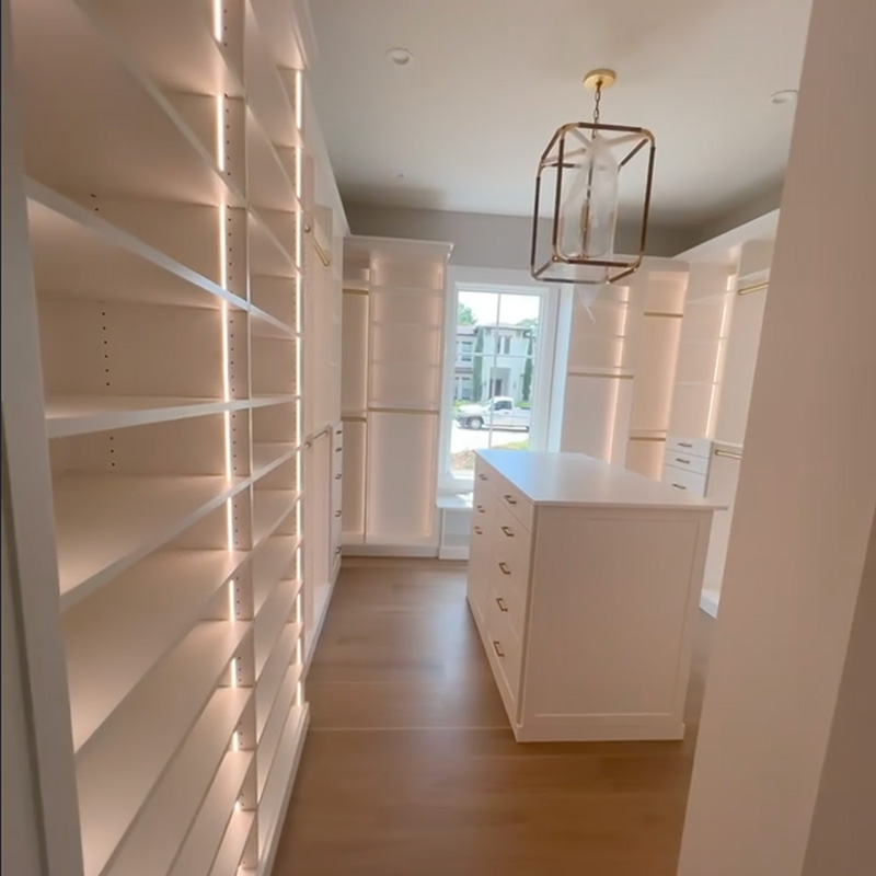 Custom walk-in closet